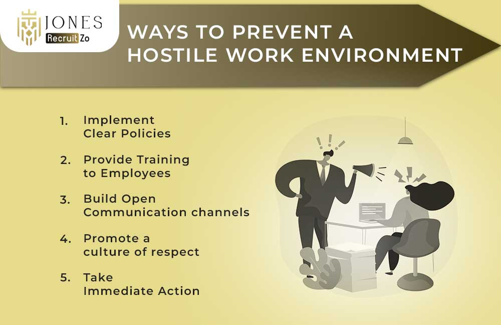 Ways to prevent a hostile work Environment